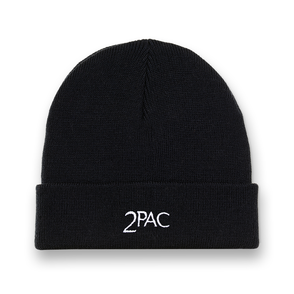 2Pac Logo Ribbed Beanie - Accessories 2PAC OFFICIAL MERCHANDISE STORE - T-SHIRT - ALBUMS - LYRICS - CHANGES - MOVIE - MERCH - QUOTES - TUPAC - POEMS - POETRY
