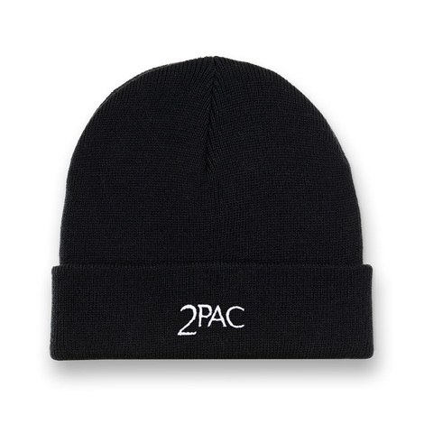 2Pac Logo Ribbed Beanie - Accessories 2PAC OFFICIAL MERCHANDISE STORE - T-SHIRT - ALBUMS - LYRICS - CHANGES - MOVIE - MERCH - QUOTES - TUPAC - POEMS - POETRY